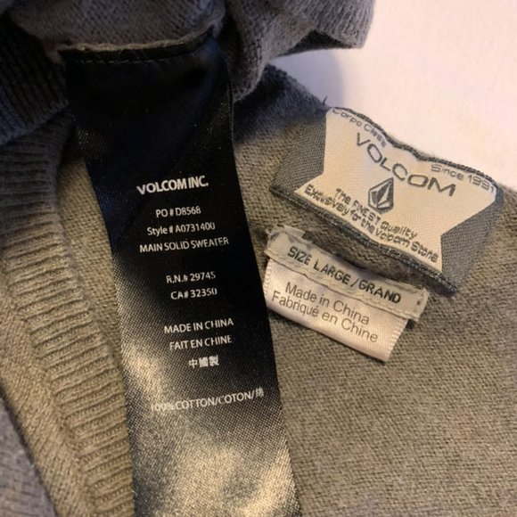 Volcom men's v-neck sweater - Picture 5 of 5